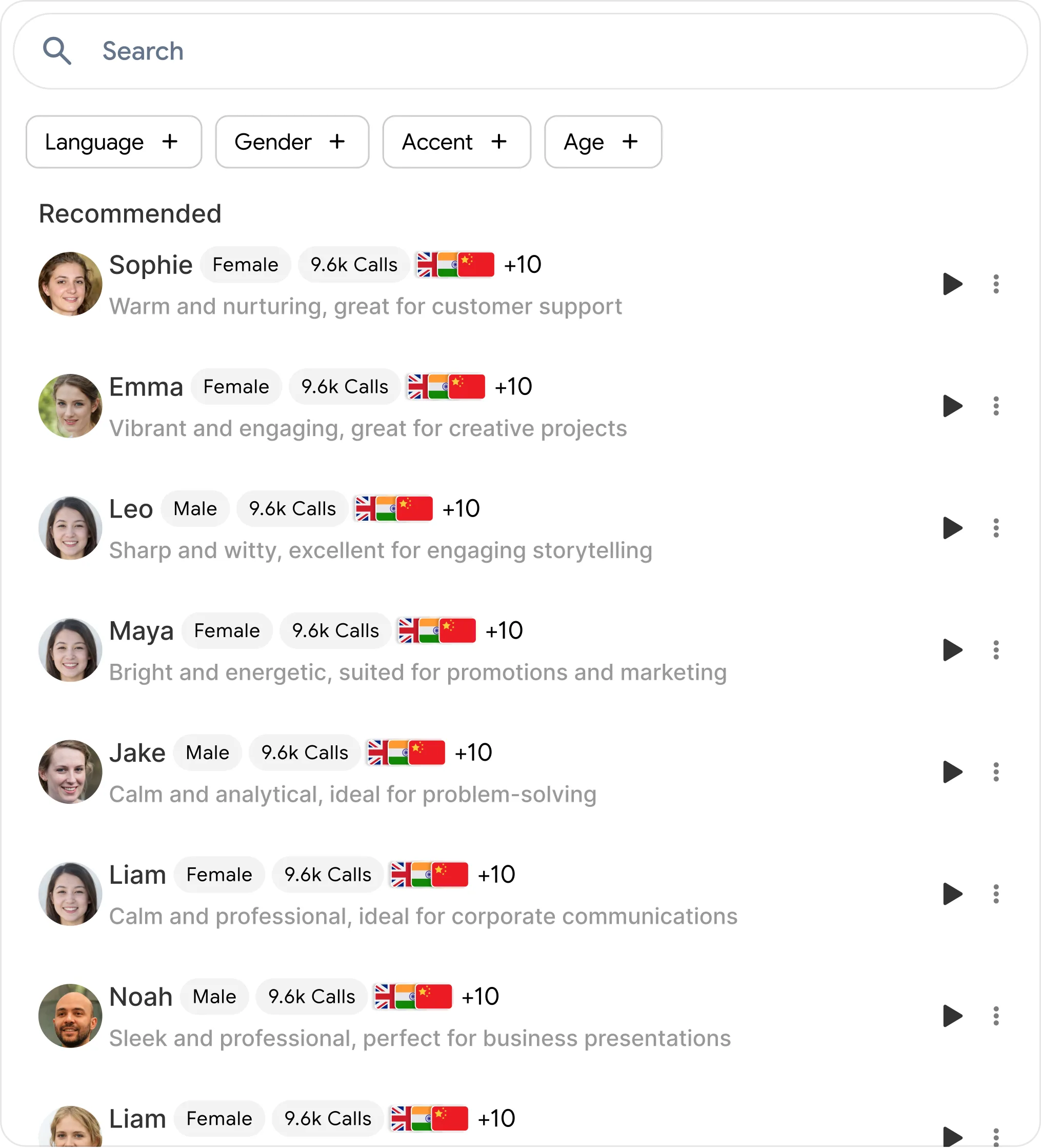 Voice library